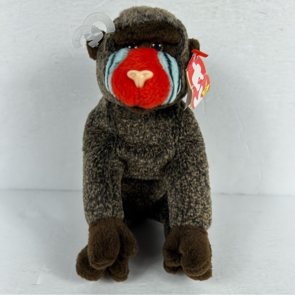 NWT Ty Beanie Babies Cheeks the Baboon May 18, 1999 Retired Vintage New Tags